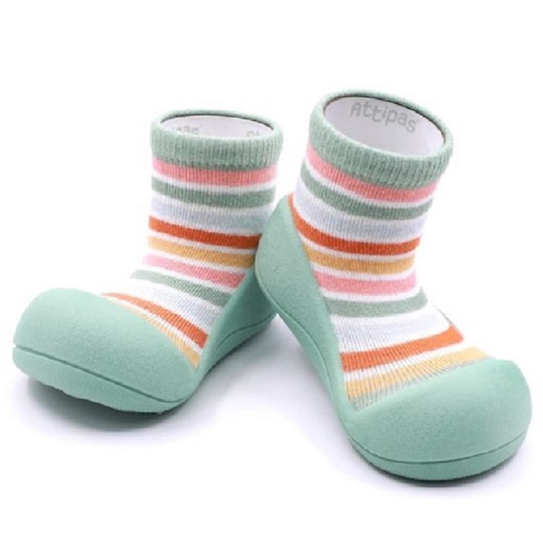 Attipas calzado bebé respetuoso New Rainbow-Green - Imagen 1
