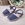Menorquinas piel Azul Marino con Velcro - Imagen 1