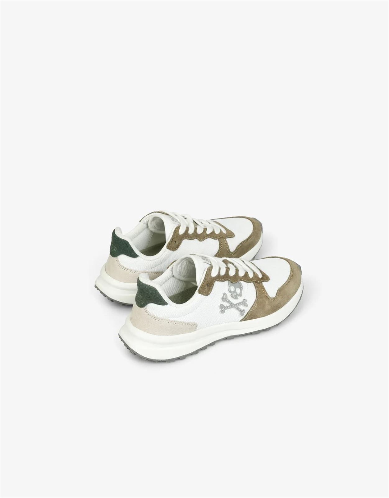 Scalpers Sneakers Bono Khaki Blanco - Imagen 5