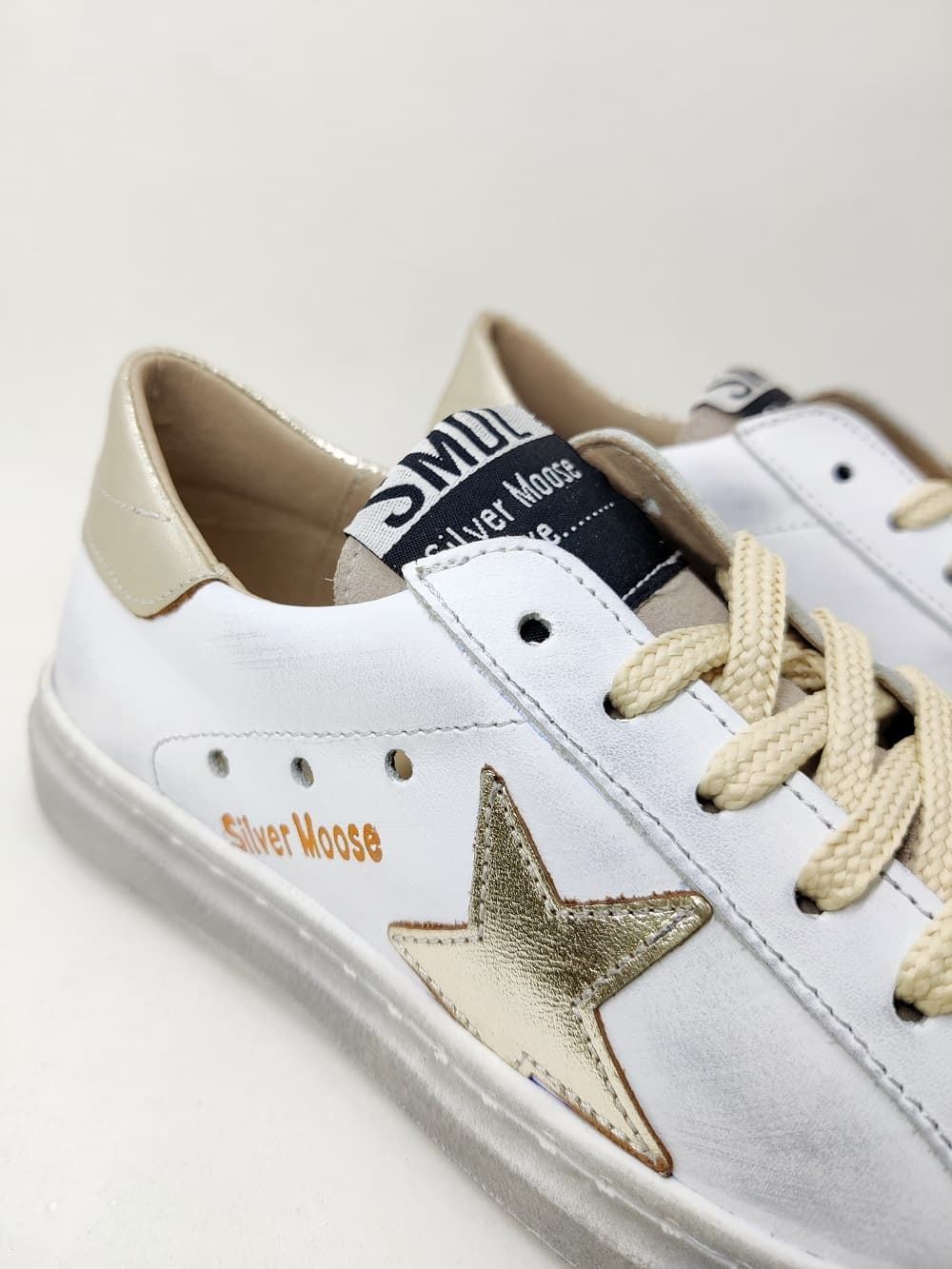 Sneakers Golden Star en piel Blanco/Dorado - Imagen 2