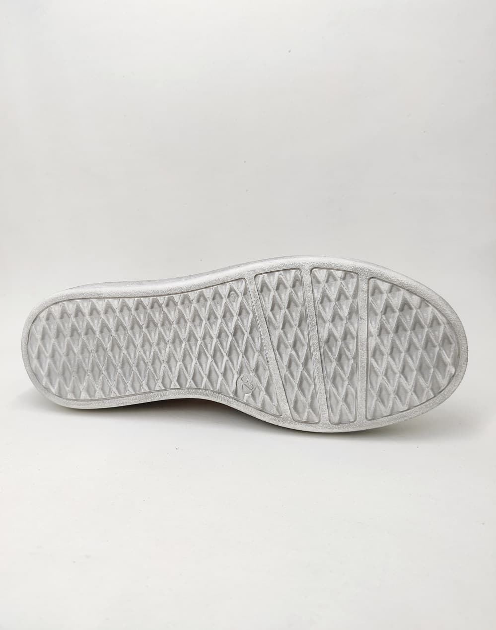 Sneakers Golden Star en piel Blanco Taupe con Velcro Yowas - Imagen 6