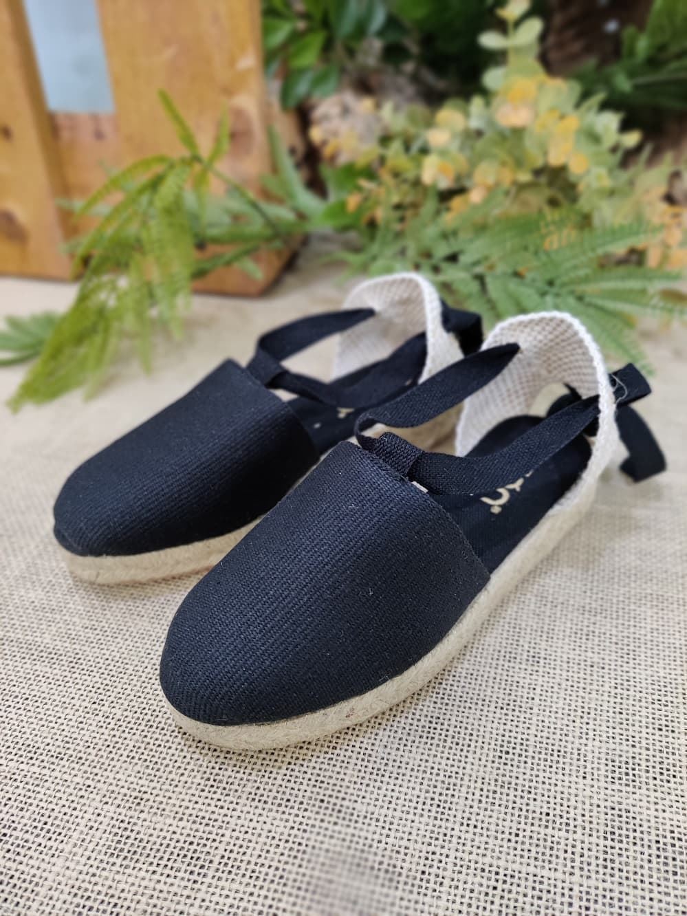 Cordones Alpargatas CuÃ±a Negras Mujer Comprar Alpargata Negra Con