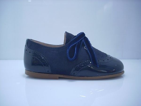 Zapatos comunión niño blucher azul marino - moda Infantil