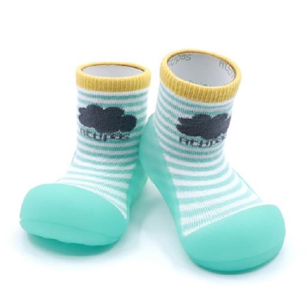 Attipas respectful baby footwear Peekaboo Mint - Image 1