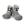 Attipas Respectful Baby Shoes Panda Gray - Image 1