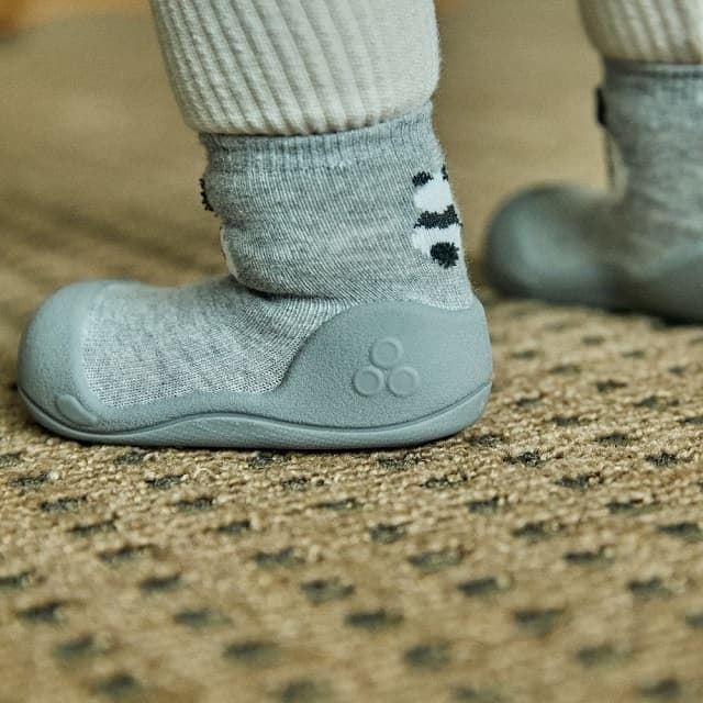 Attipas Respectful Baby Shoes Panda Gray - Image 6
