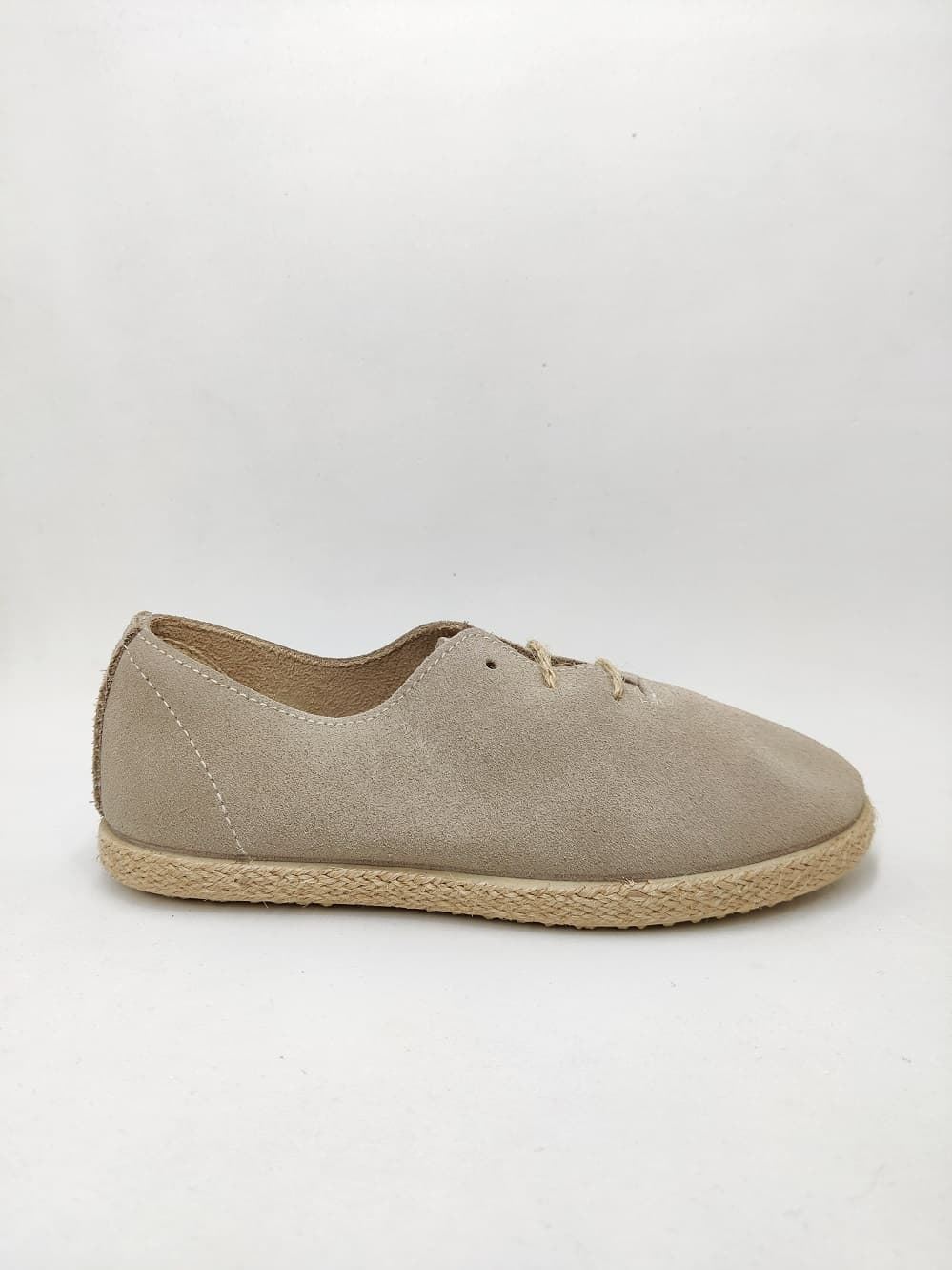 Batilas Beige Suede Children's Jute Style Shoe - Image 2