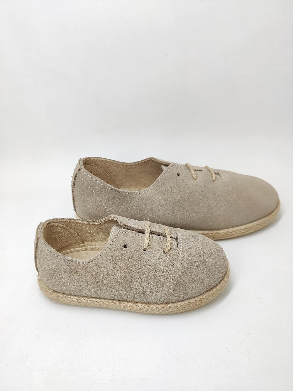 Batilas Beige Suede Children's Jute Style Shoe - Image 3