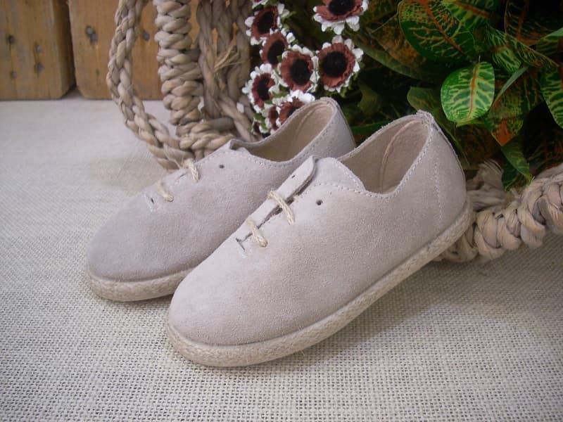 Batilas Beige Suede Children's Jute Style Shoe - Image 6