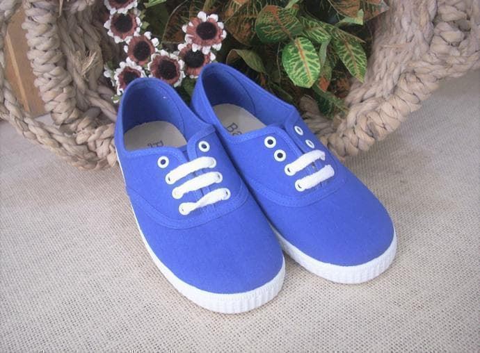 Batilas Children's shoes Canvas Blue lace - Image 3