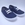Batilas Children's sneakers Navy Blue Canvas with laces - Image 2