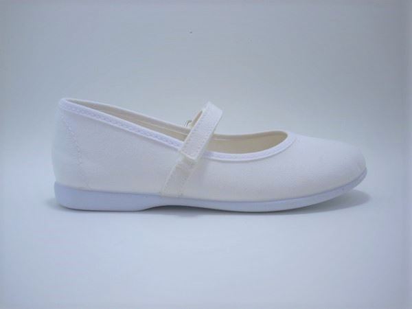 Batilas Mary Jane girl Canvas White - Image 1