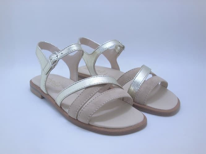 Beberlis Gold Taupe girl sandal - Image 3
