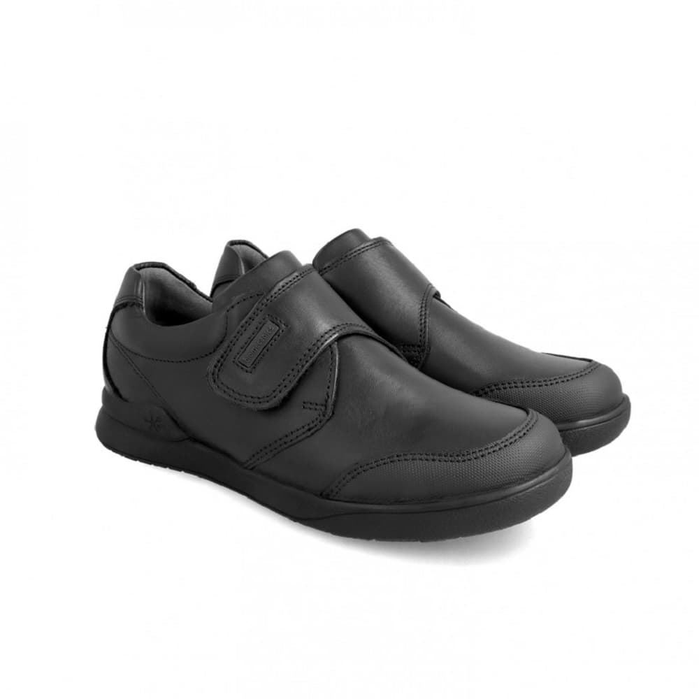 Biomecanics Boy's School Shoe Black with Toe Cap - Image 3