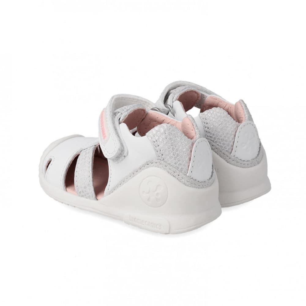 Biomecanics White leather sandals for baby girl - Image 2