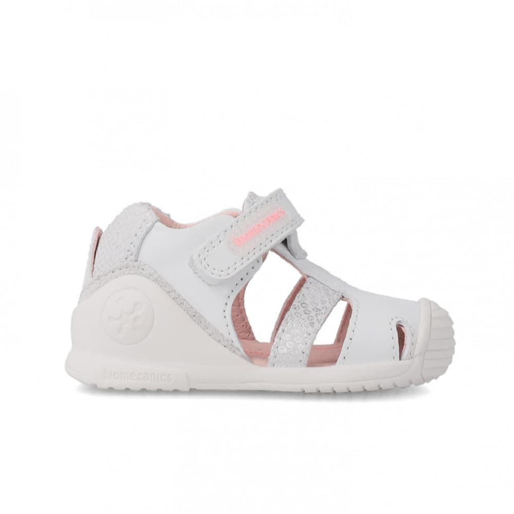 Biomecanics White leather sandals for baby girl - Image 3