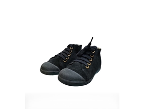 Black kids ankle boots with rubber toe cap - Image 2