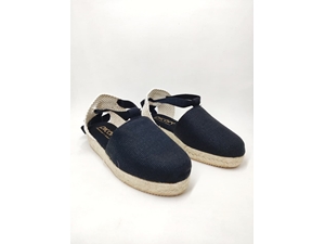 Black wedge espadrilles with ribbons for girls and women - Image 2