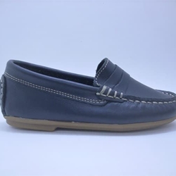 Boy's Communion Moccasin Sweets Navy Blue - Image 2