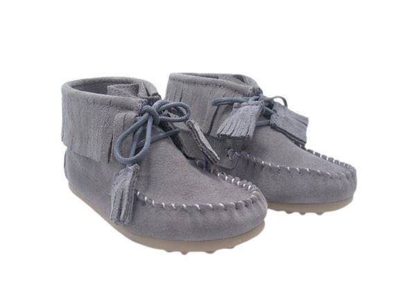 Confetti Ankle Boot Gray Fringes - Image 3