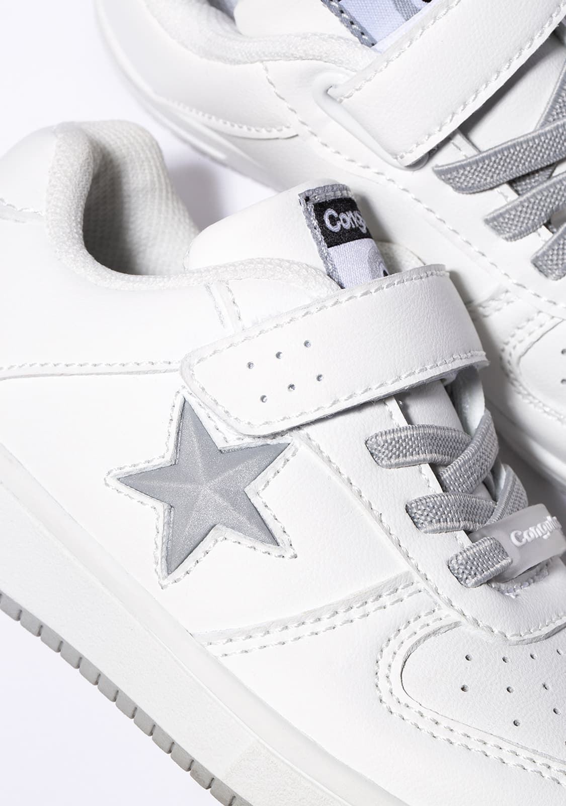 Conguitos Sneakers with Lights Unisex White Star - Image 3