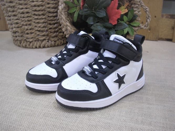 Conguitos Unisex High-top Sneakers with Lights Black-White Star - Image 2