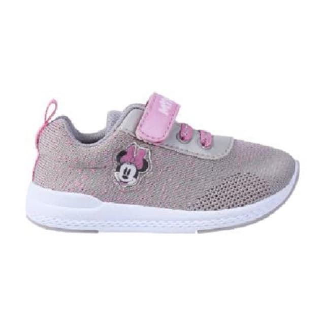 Disney Gray Pink Minnie Girl Sports Shoes - Image 1