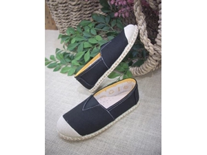 DiverKids Black Linen Camping Espadrille - Image 2