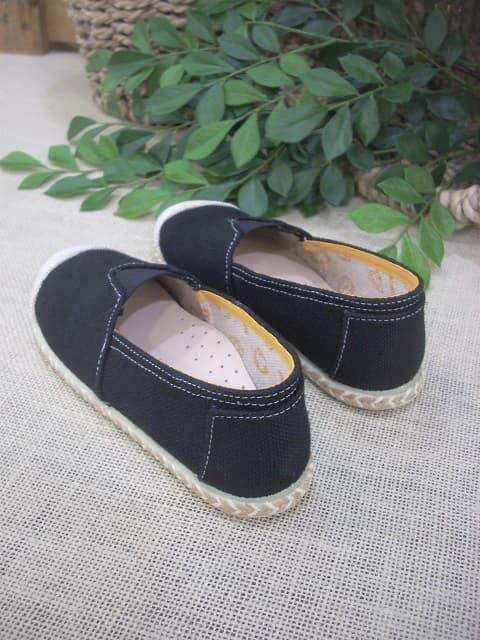 DiverKids Black Linen Camping Espadrille - Image 3