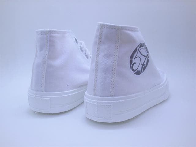 Eli Canvas High Top Sneakers White - Image 4