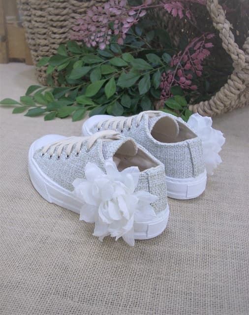 Eli Girls' Arena Canvas Shoes Flowers - Image 2