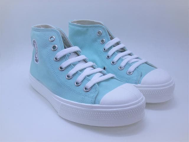 Eli Water Green Canvas High Top Sneakers - Image 3