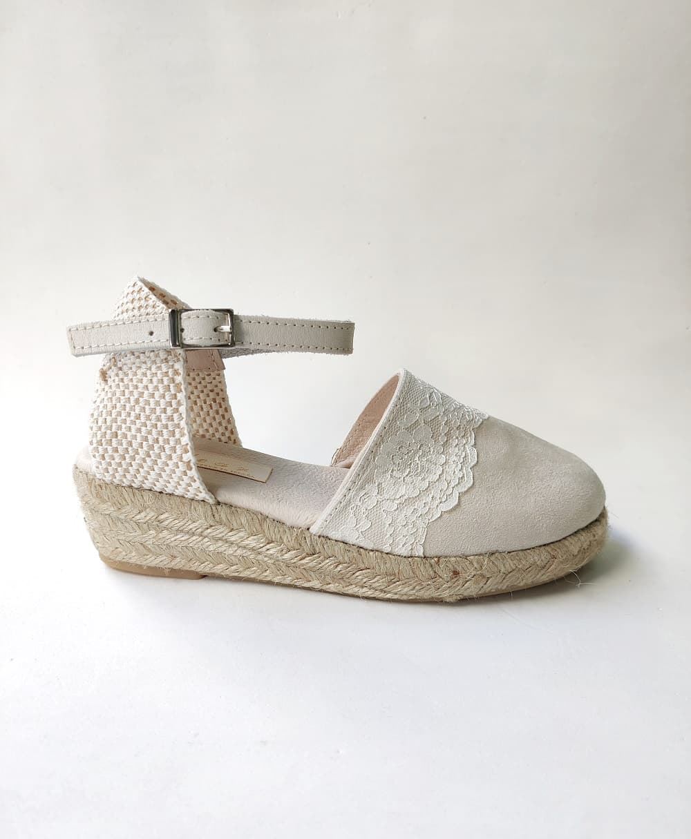 Espadrilles with wedge for girls in Plush Ice - Image 3
