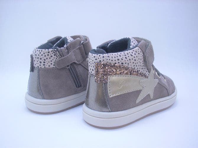 Geox Baby Girl's Trainer Trottola Taupe - Image 4