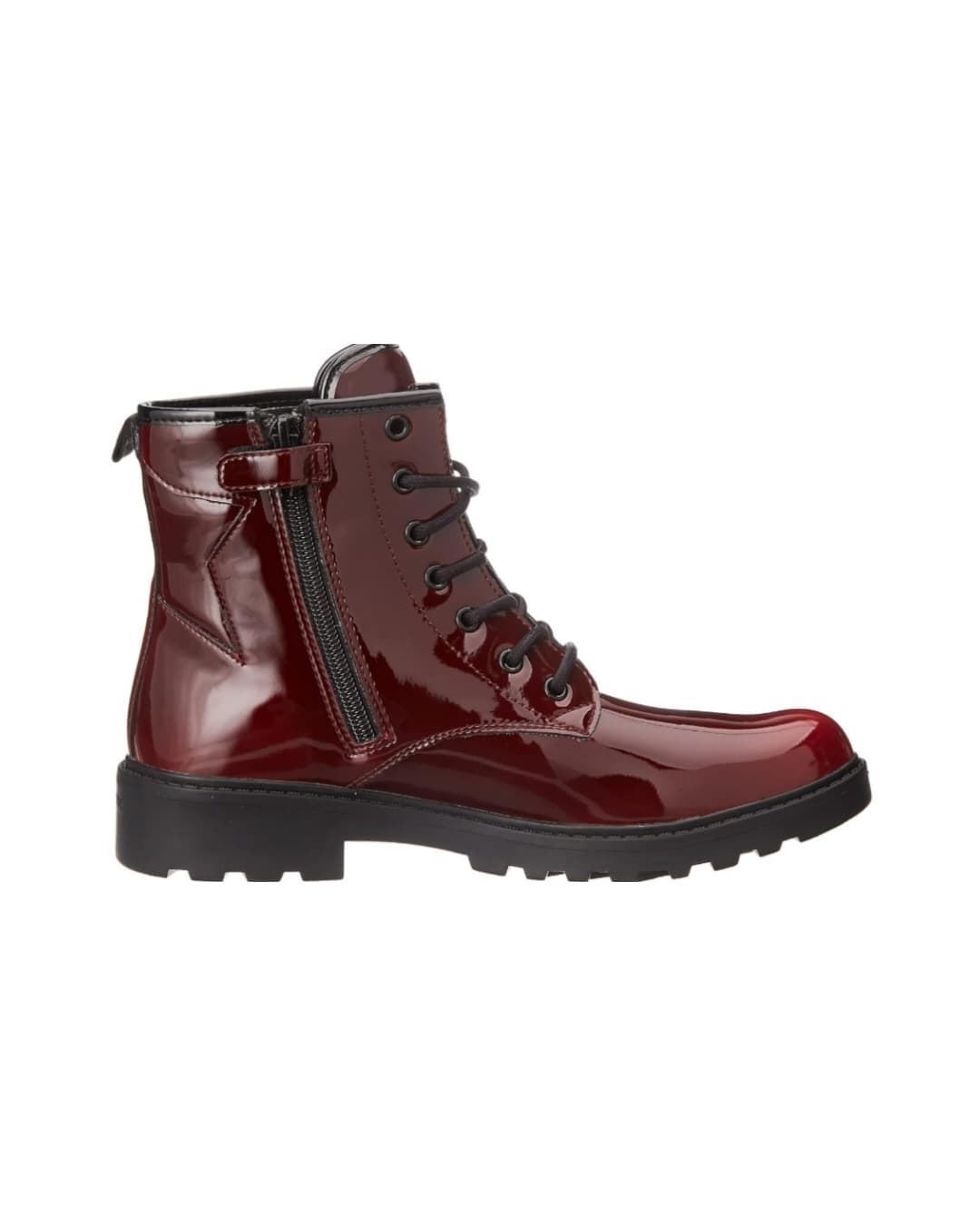 Geox Boots for girls Casey Patent Leather Burgundy - Image 2