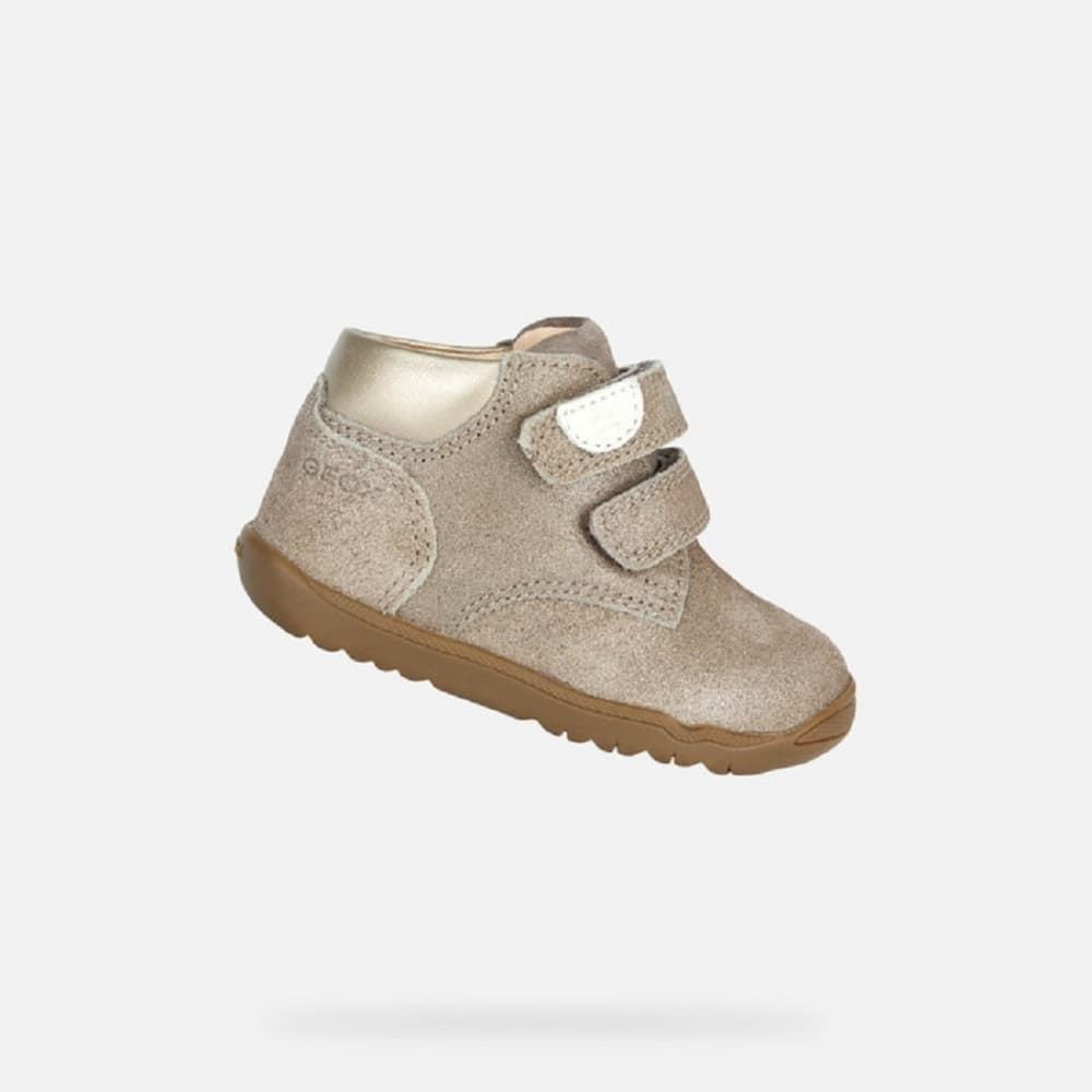 Geox Macchia Taupe Trainer for Baby - Image 1