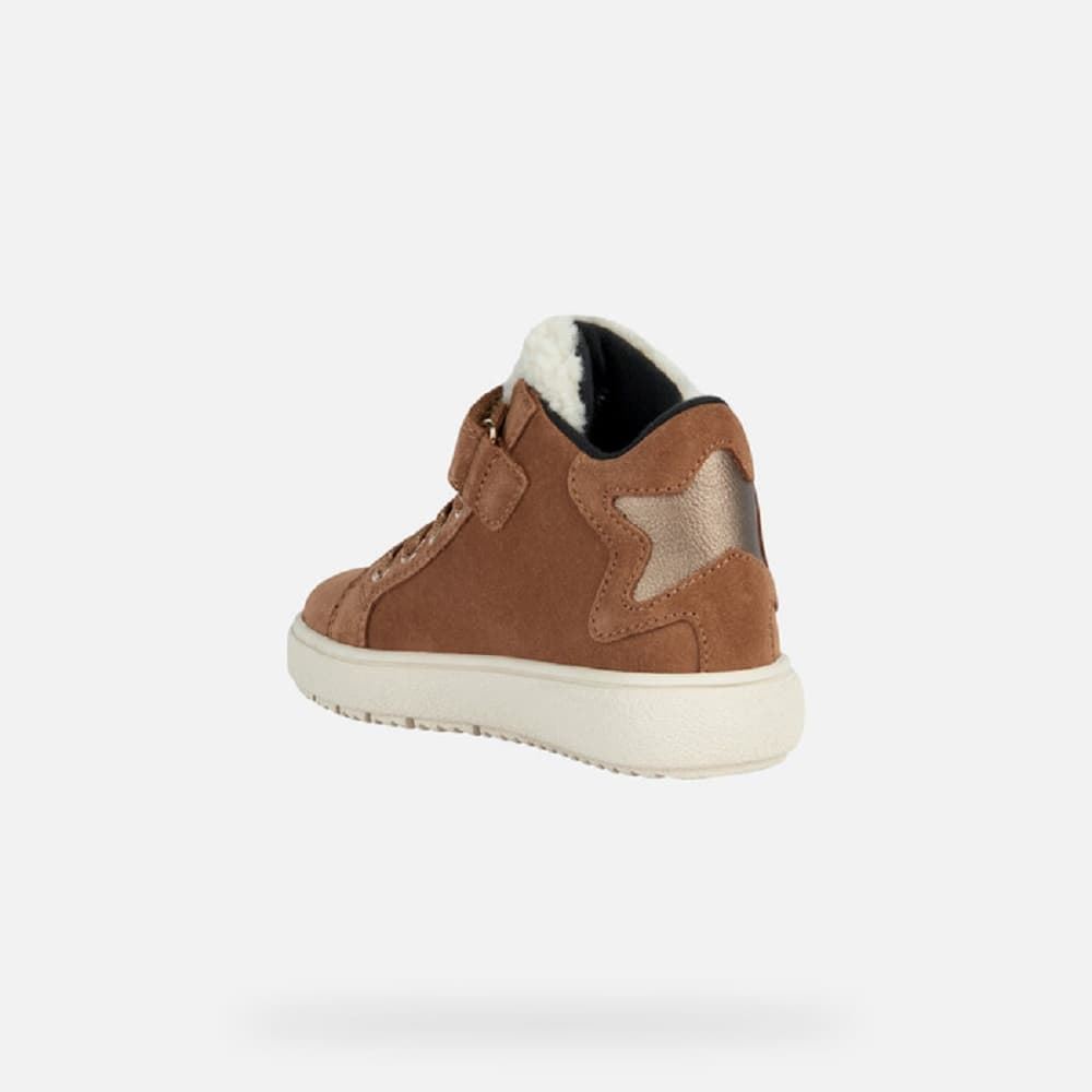 Geox Theleven Girl's Ankle Boot Camel - Image 3