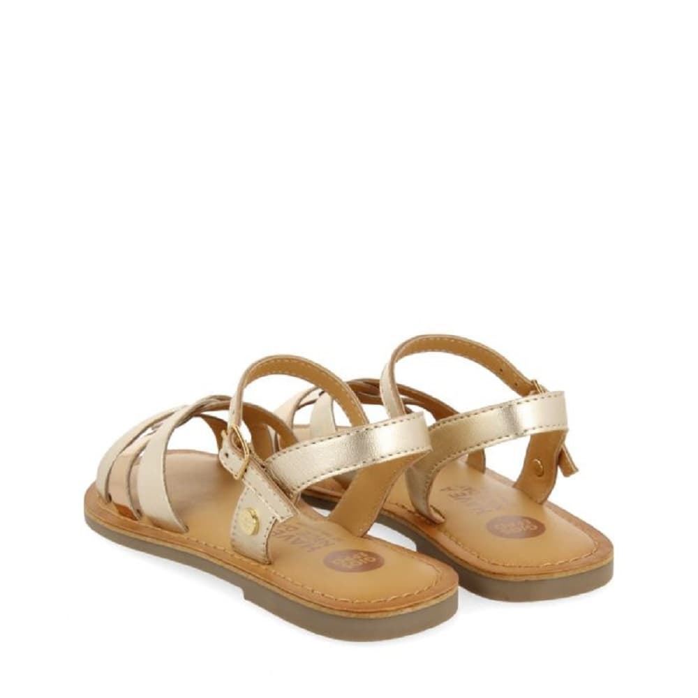 Gioseppo Imbler Gold Metallic Leather Sandals for Kids - Image 3
