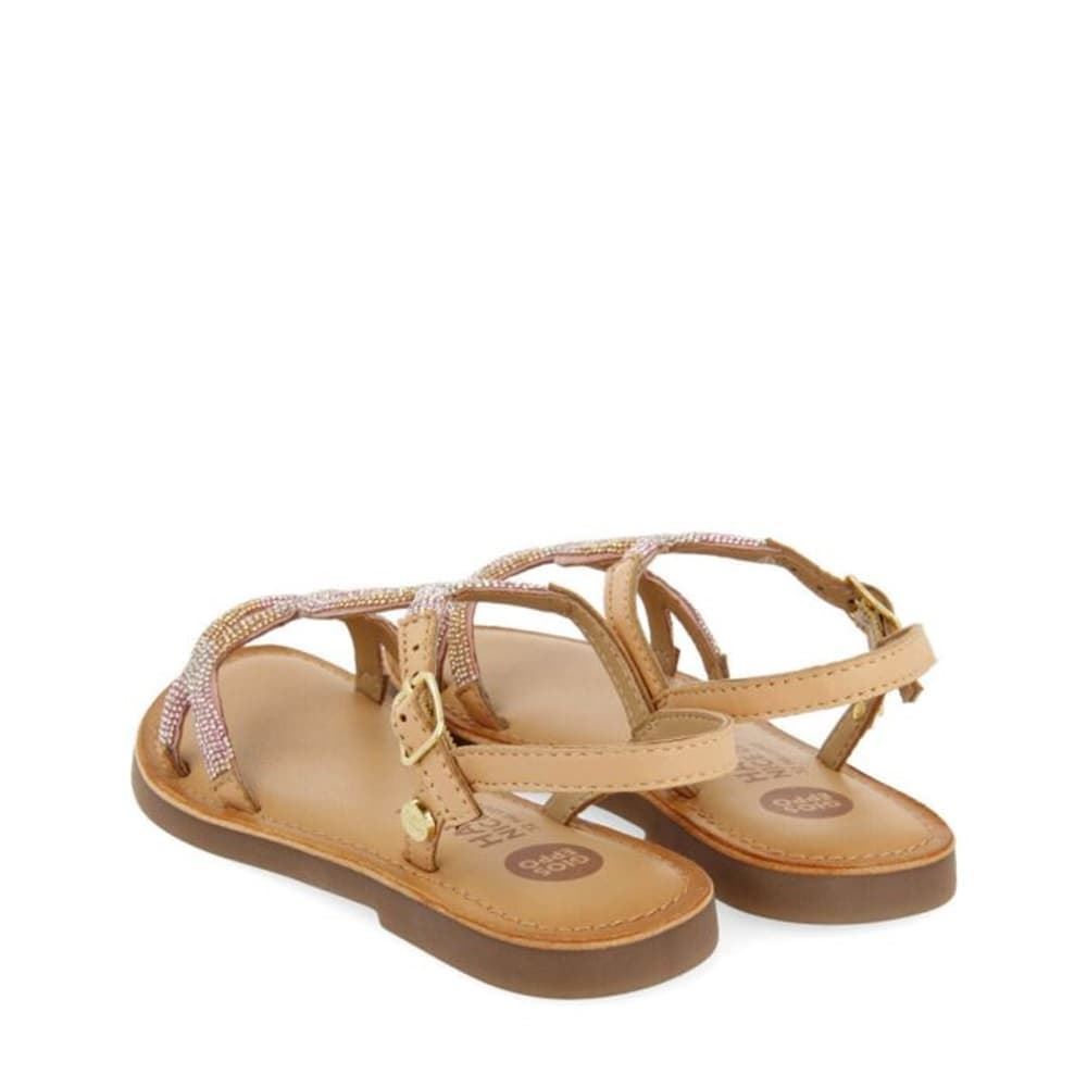 Gioseppo Pink Sandals with Crystals Velizy kids - Image 4