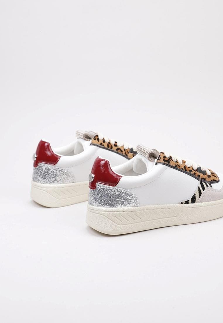 Gioseppo White Printed Bowdle Sneakers - Image 3