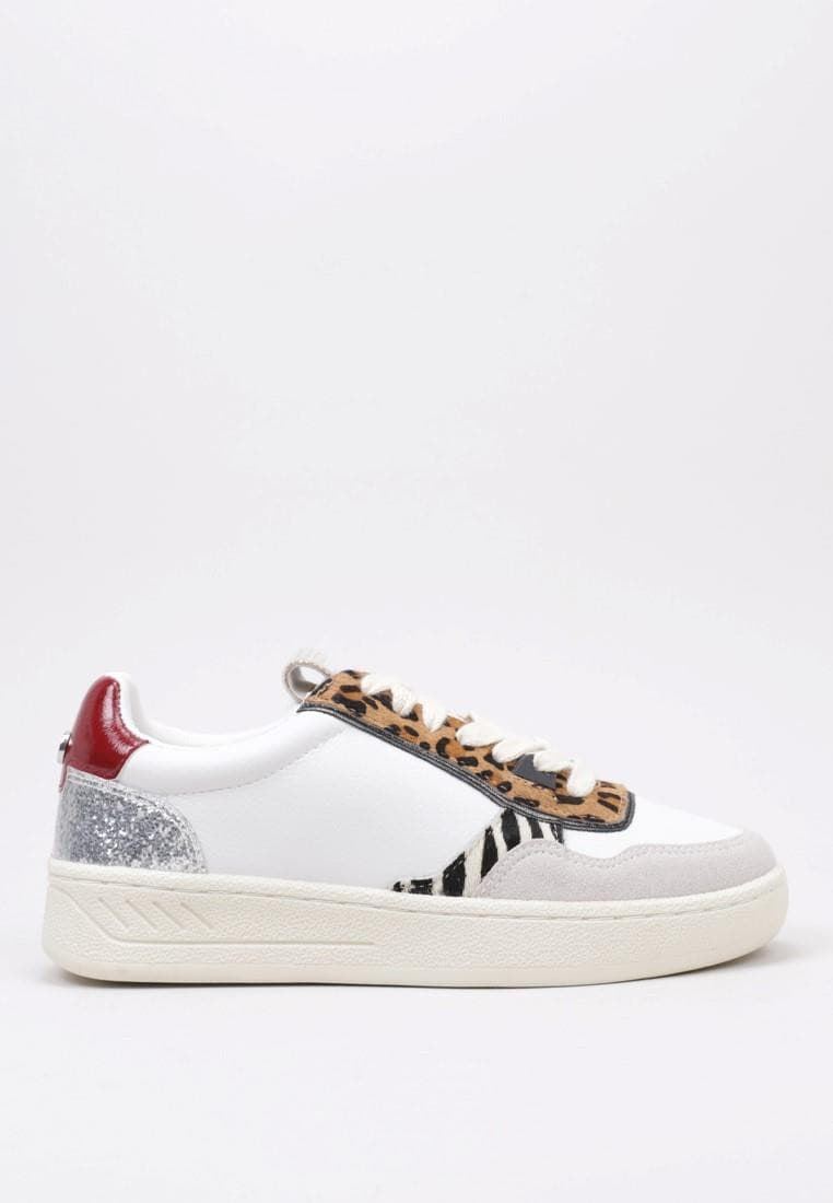 Gioseppo White Printed Bowdle Sneakers - Image 4
