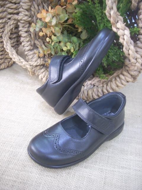 Girl's Black School Shoe - Image 2