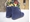 Girl's Navy Blue Military Style Boots - Image 2