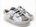 Golden Star Sneakers in White Taupe leather with Velcro - Image 2