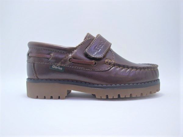 Gorilla Boat Shoes for Children Brown with Velcro - Image 3