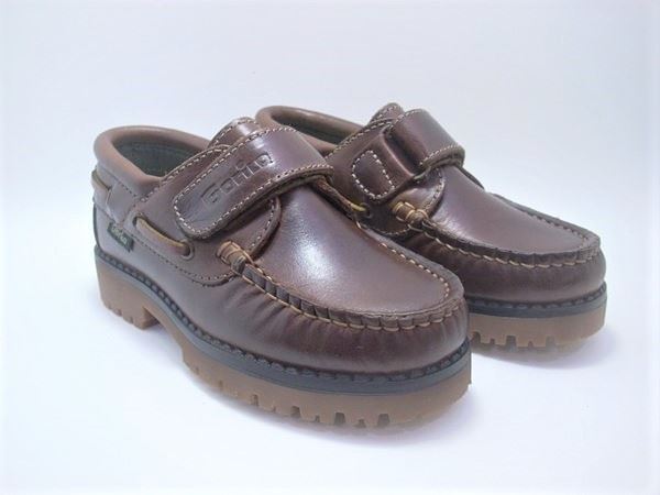 Gorilla Boat Shoes for Children Brown with Velcro - Image 4