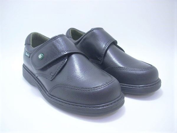 Gorilla Boy's Black School Shoe with Toe Cap - Image 4