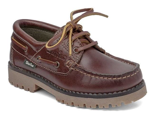 Gorilla Children's Boat Shoes Brown Lace - Image 1