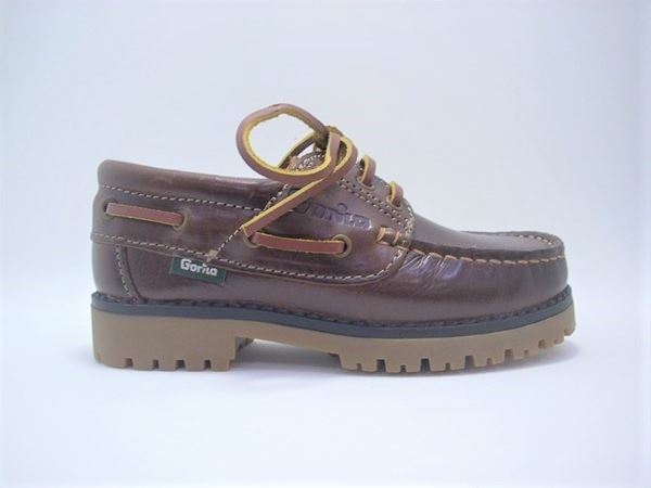 Gorilla Children's Boat Shoes Brown Lace - Image 3