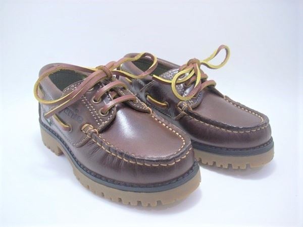 Gorilla Children's Boat Shoes Brown Lace - Image 4